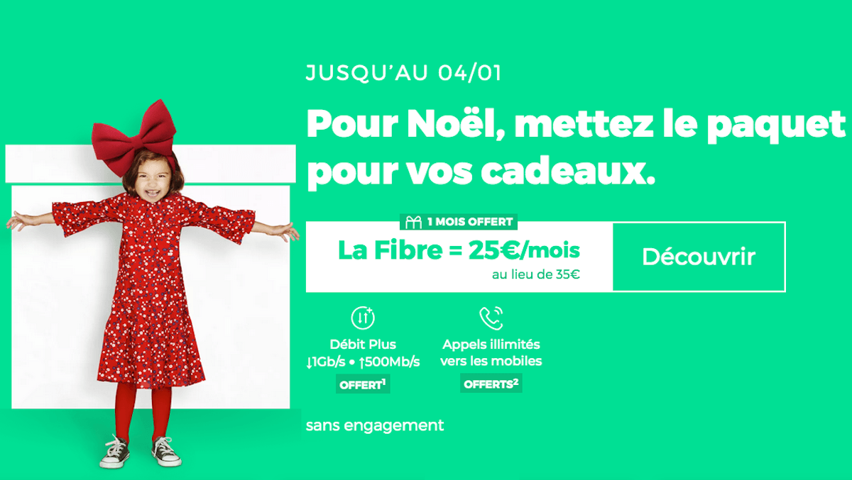 Box internet en promo fêtes RED by SFR Noël